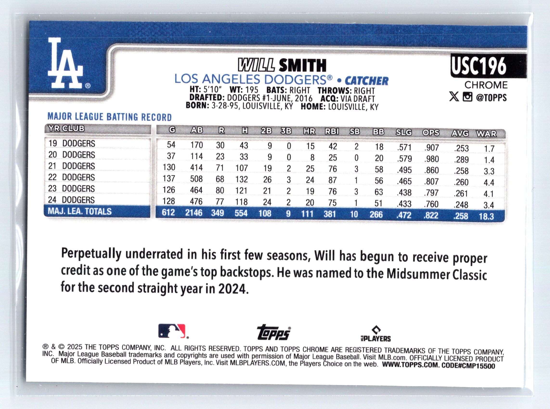 2025 Topps Chrome Update #USC196 Will Smith