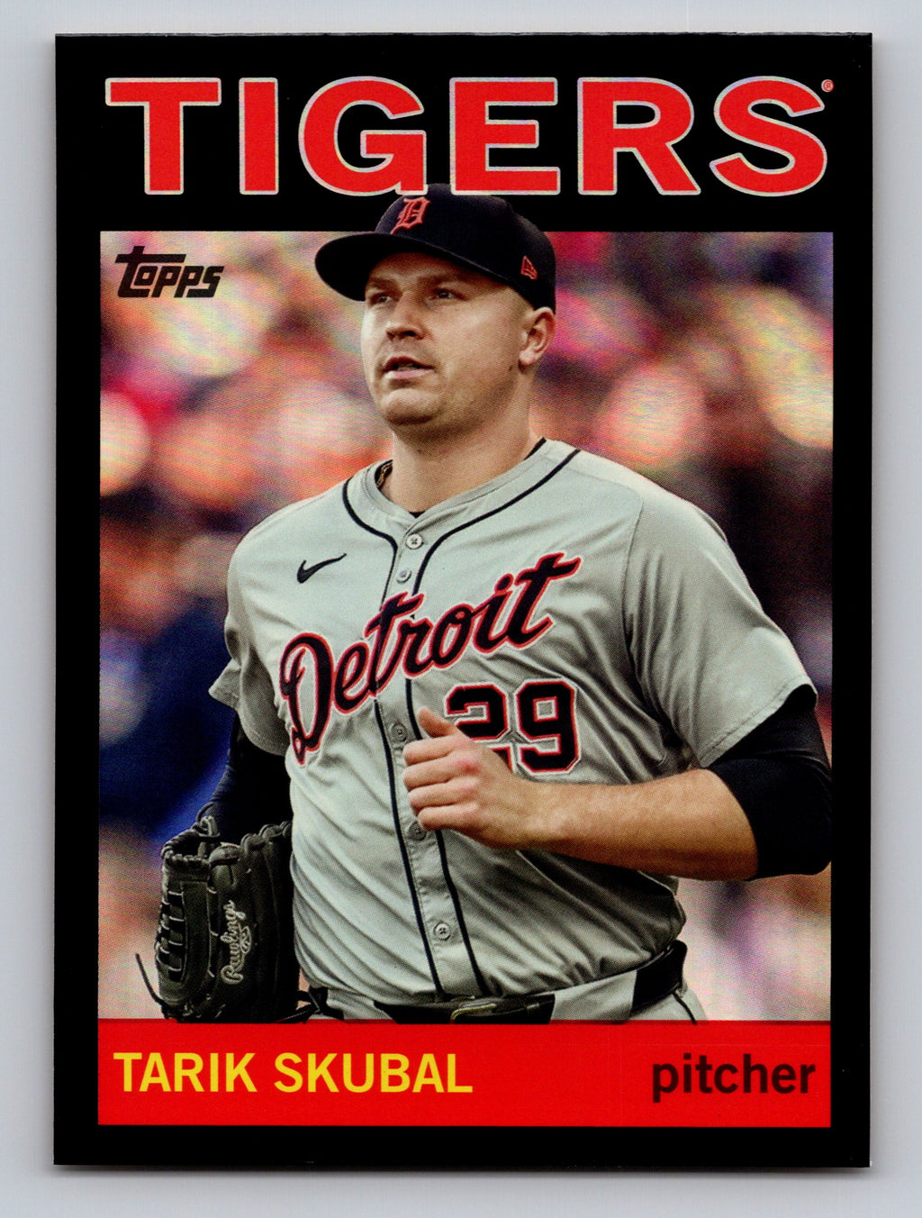 2025 Topps Archives #1 Tarik Skubal Black Foilboard