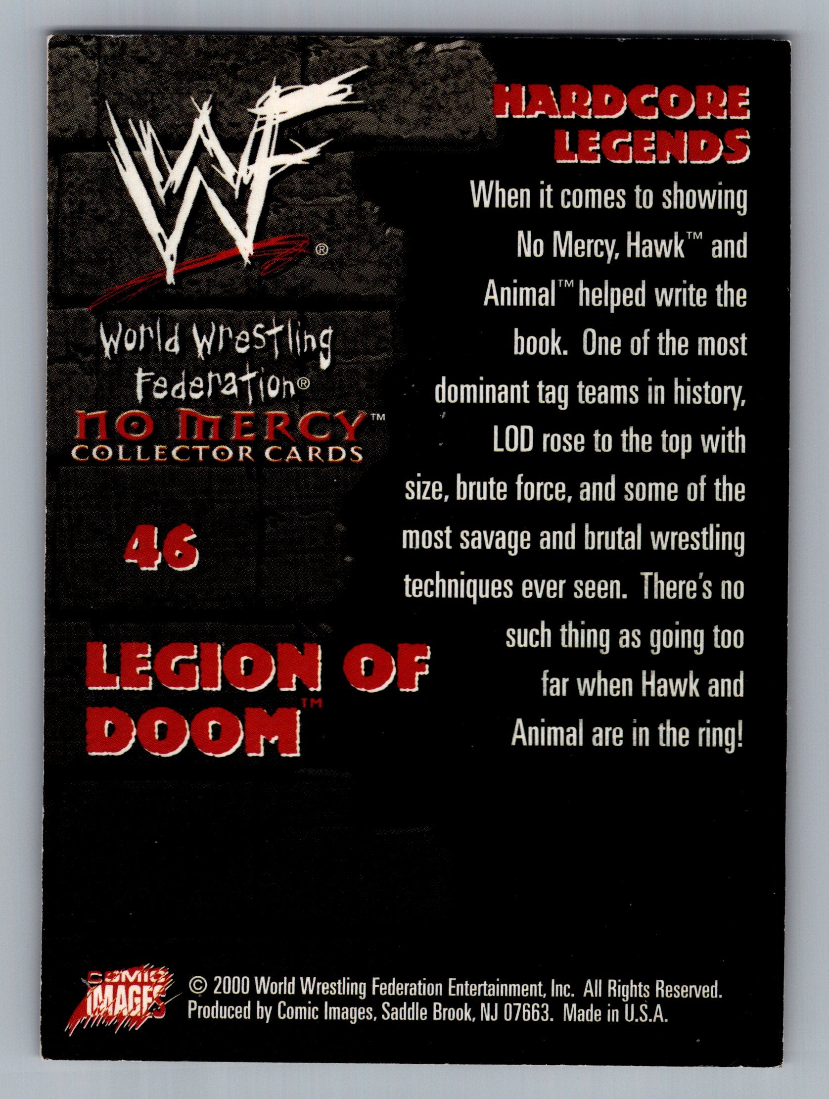 2000 Comic Images WWF No Mercy #46 Legion Of Doom