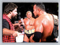 2000 Comic Images WWF Rock Solid #69 Checklist C/Rock with Mick Foley