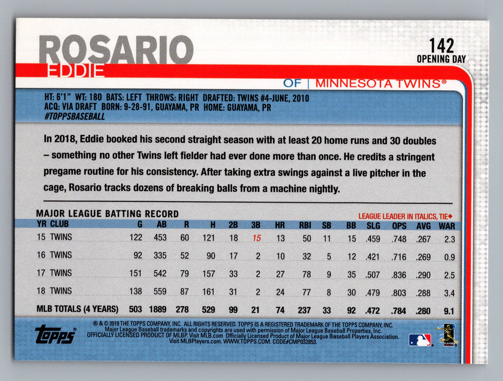 2019 Topps Utz #94 Eddie Rosario