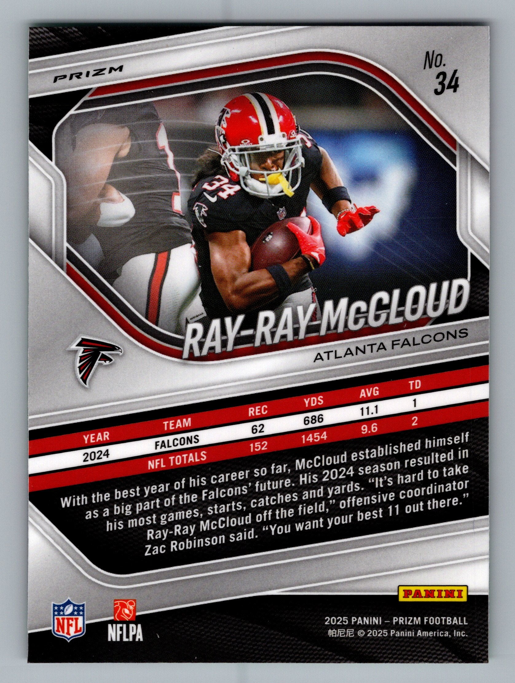 2025 Panini Prizm #34 Ray-Ray McCloud Neon Green Pulsar