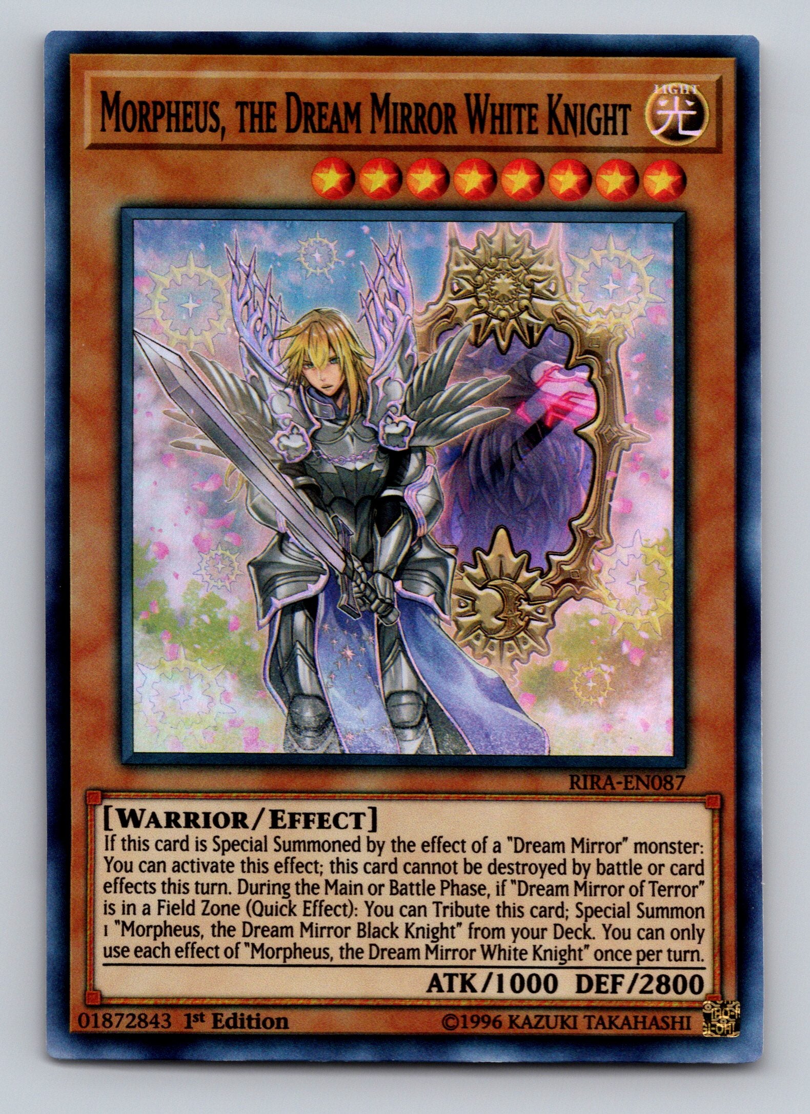 Rising Rampage #RIRA-EN087 Morpheus, the Dream Mirror White Knight