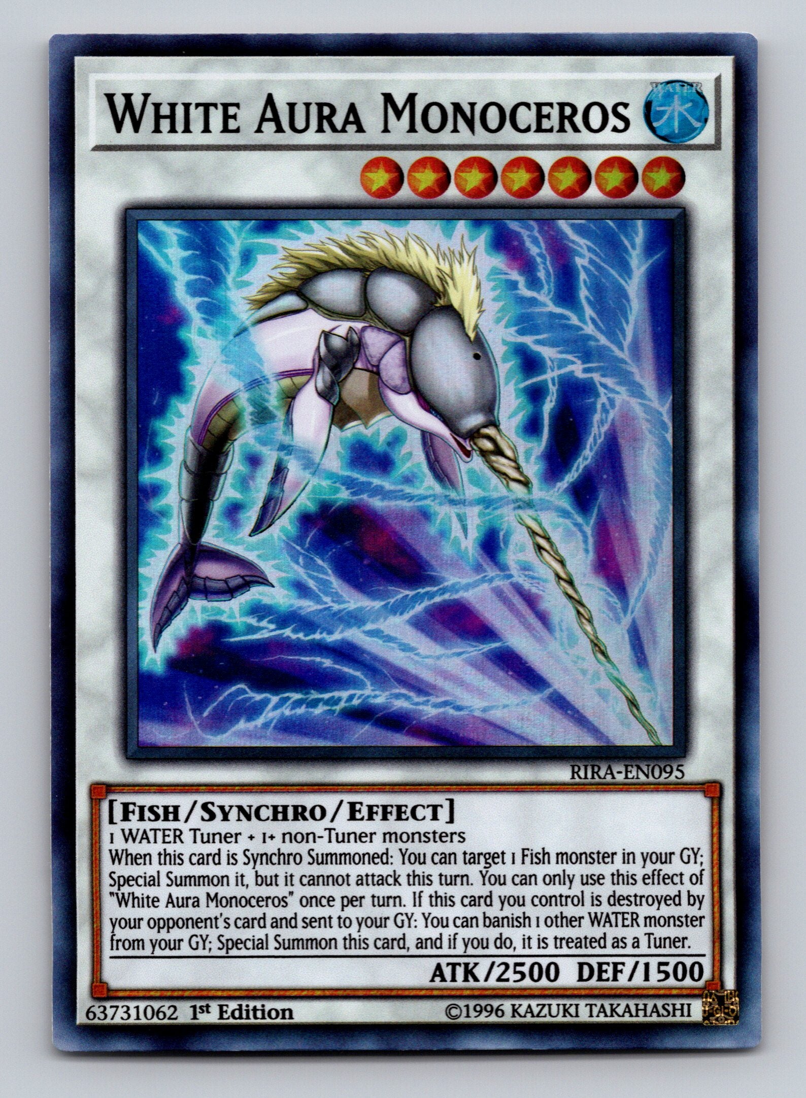 Rising Rampage #RIRA-EN095 White Aura Monoceros