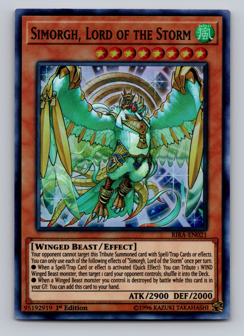 Rising Rampage #RIRA-EN021 Simorgh, Lord of the Storm