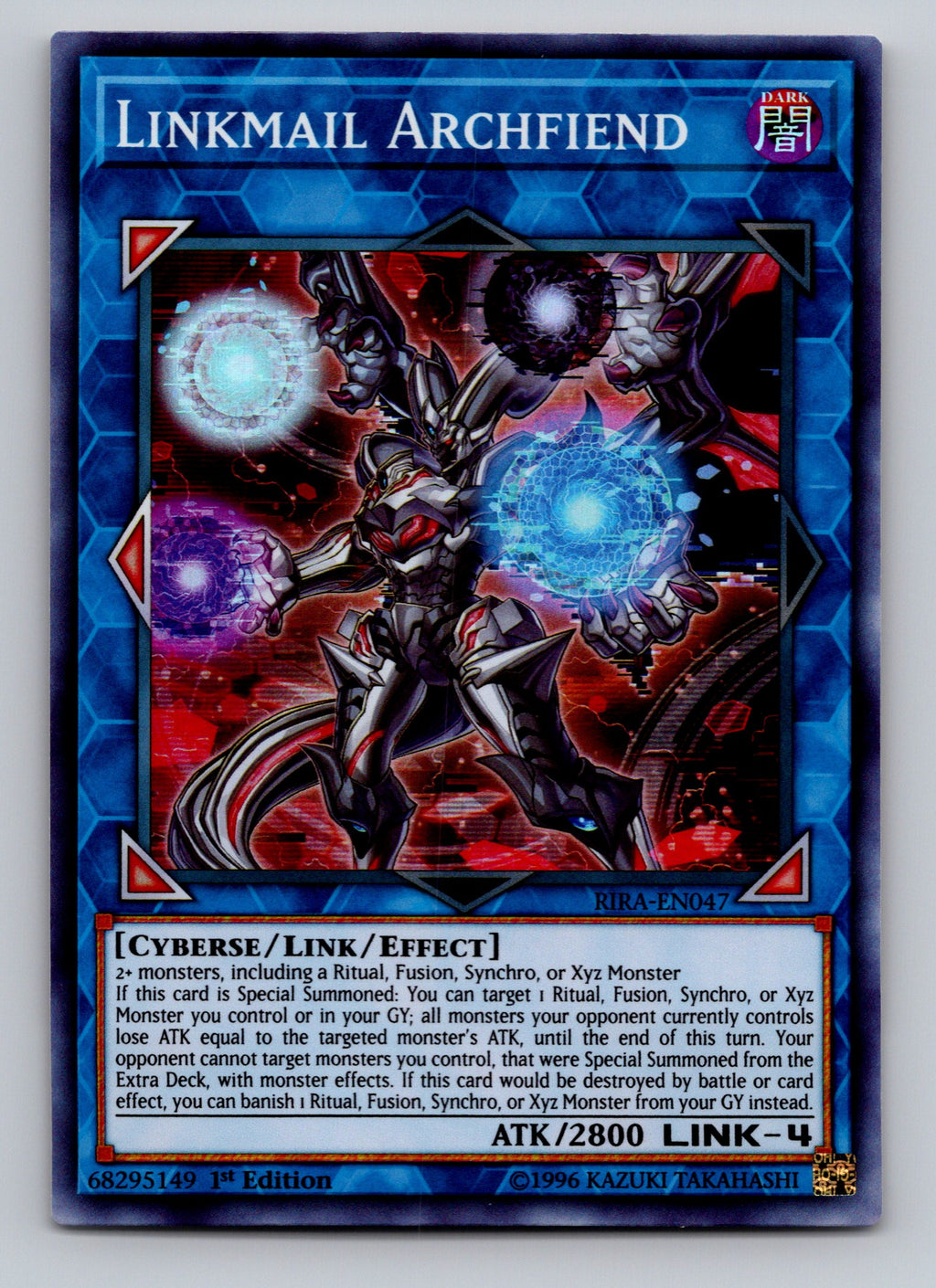 Rising Rampage #RIRA-EN047 Linkmail Archfiend