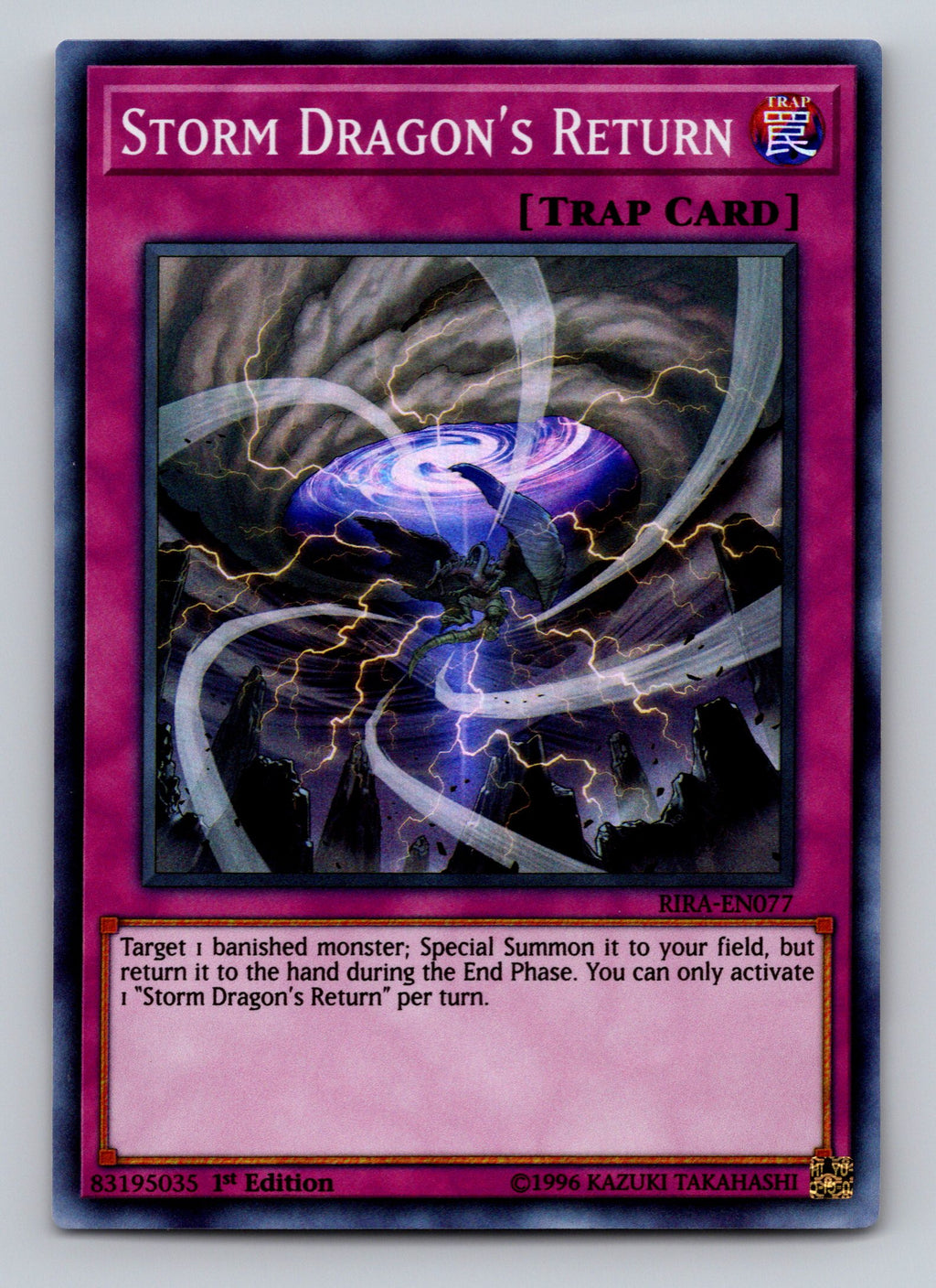 Rising Rampage #RIRA-EN077 Storm Dragon's Return