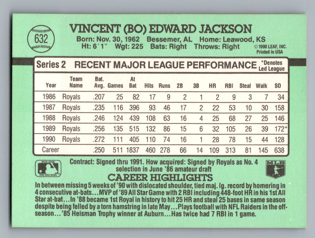 1991 Donruss #632 Bo Jackson