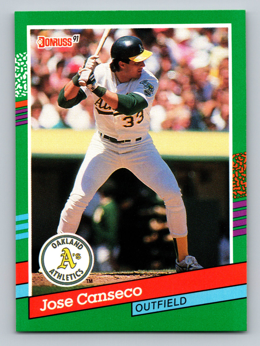 1991 Donruss #536 Jose Canseco