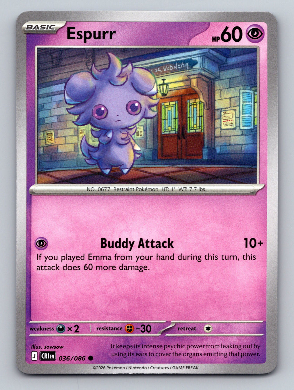 ME04: Chaos Rising #036/086 Espurr