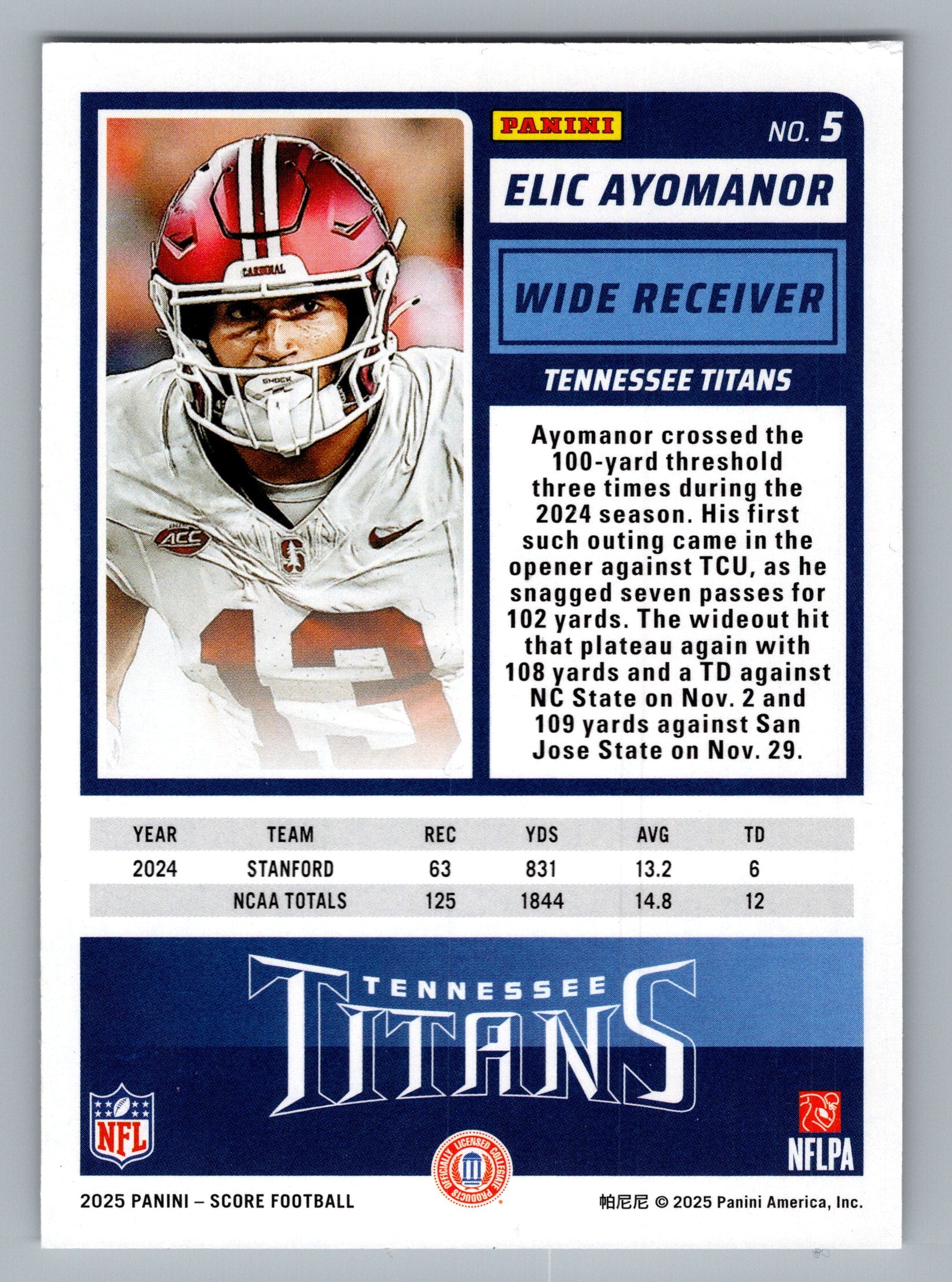 2025 Score #5 Elic Ayomanor