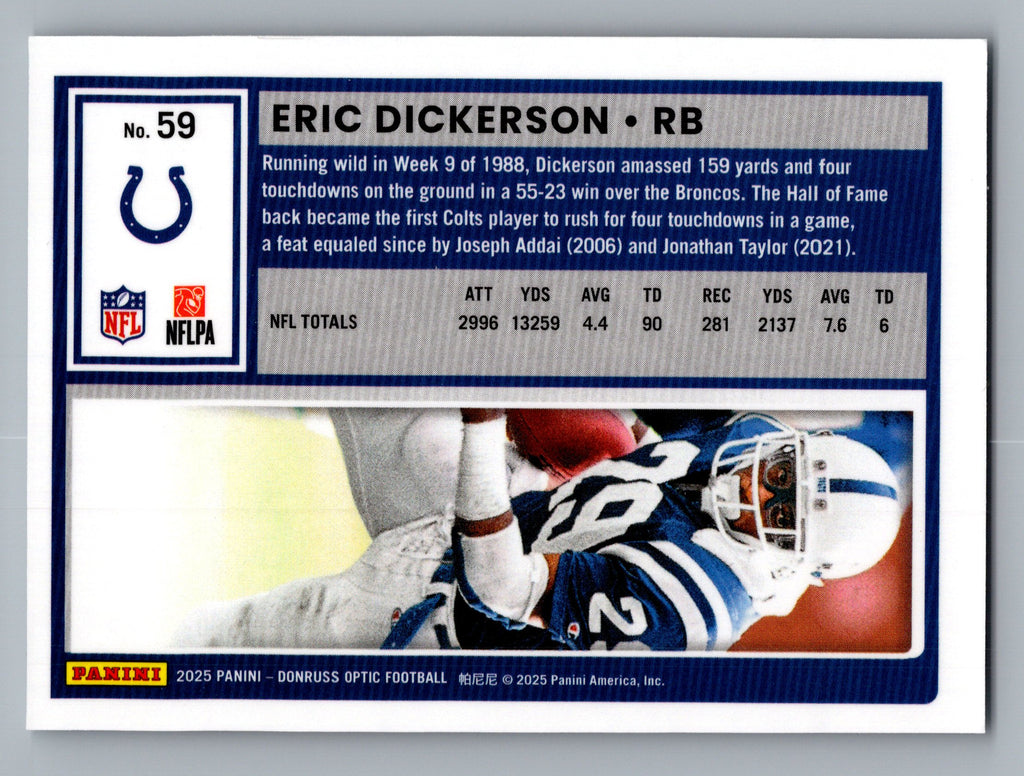 2025 Donruss Optic #59 Eric Dickerson