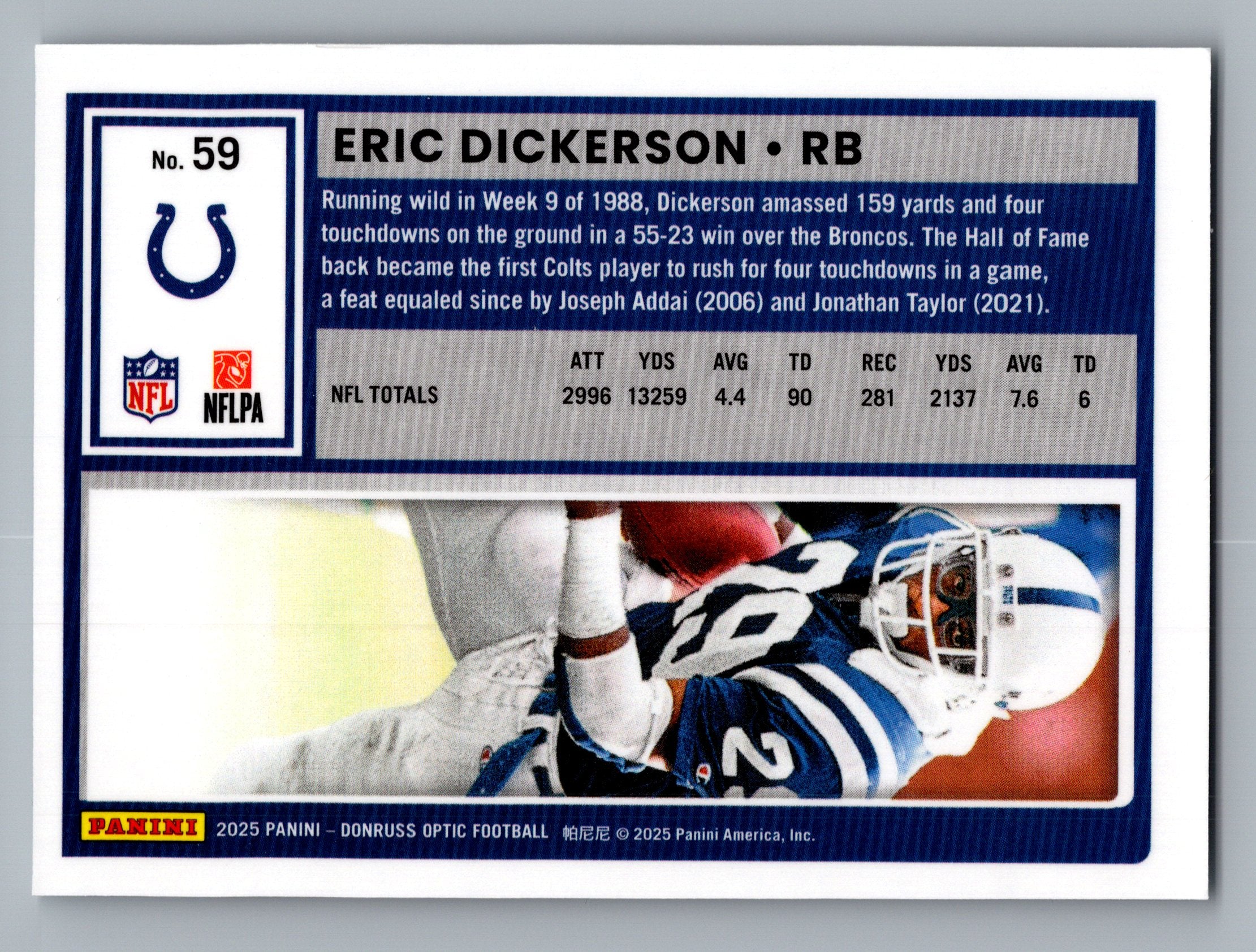 2025 Donruss Optic #59 Eric Dickerson