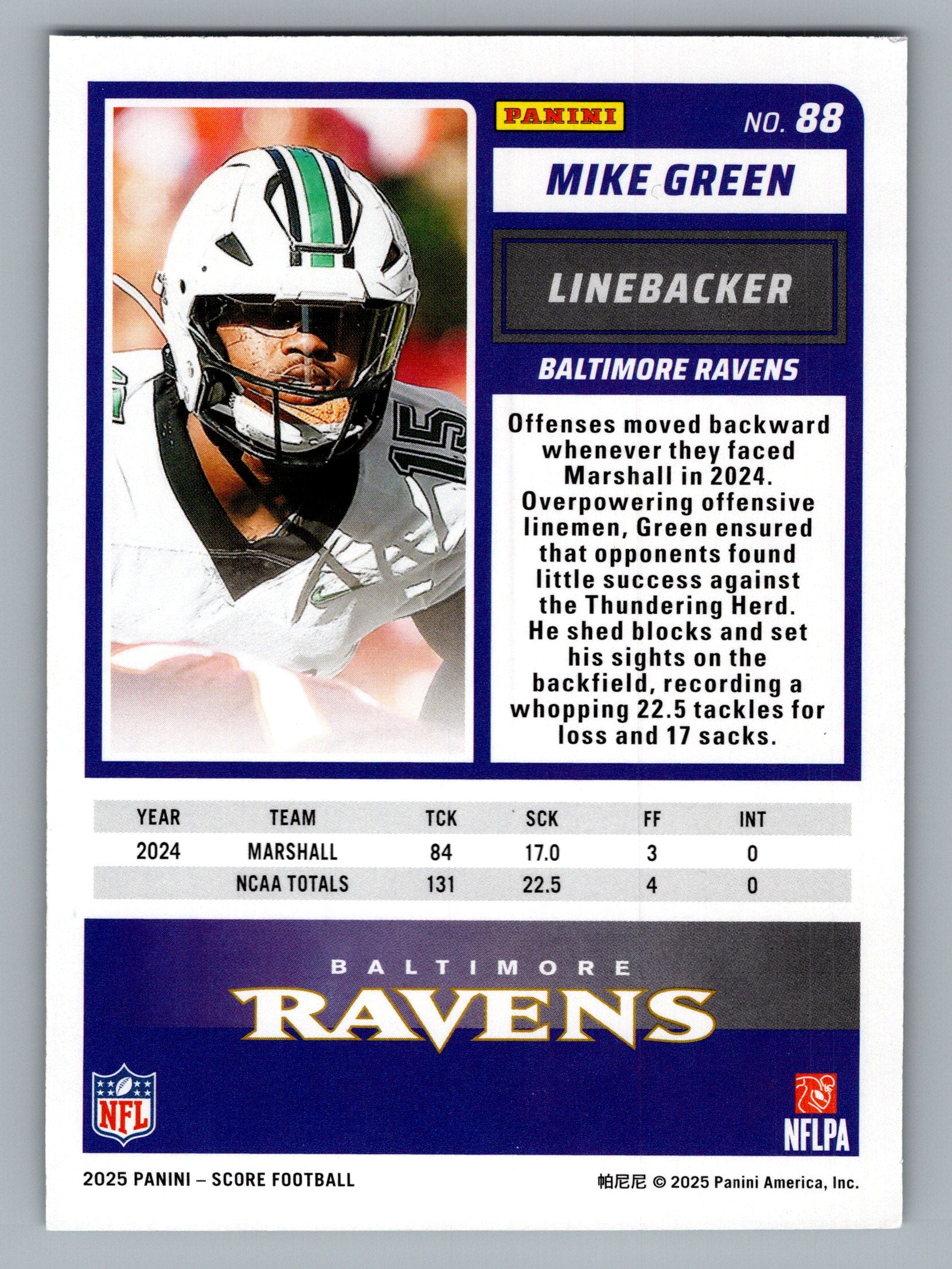 2025 Score #88 Mike Green Base Rookie Signatures Green