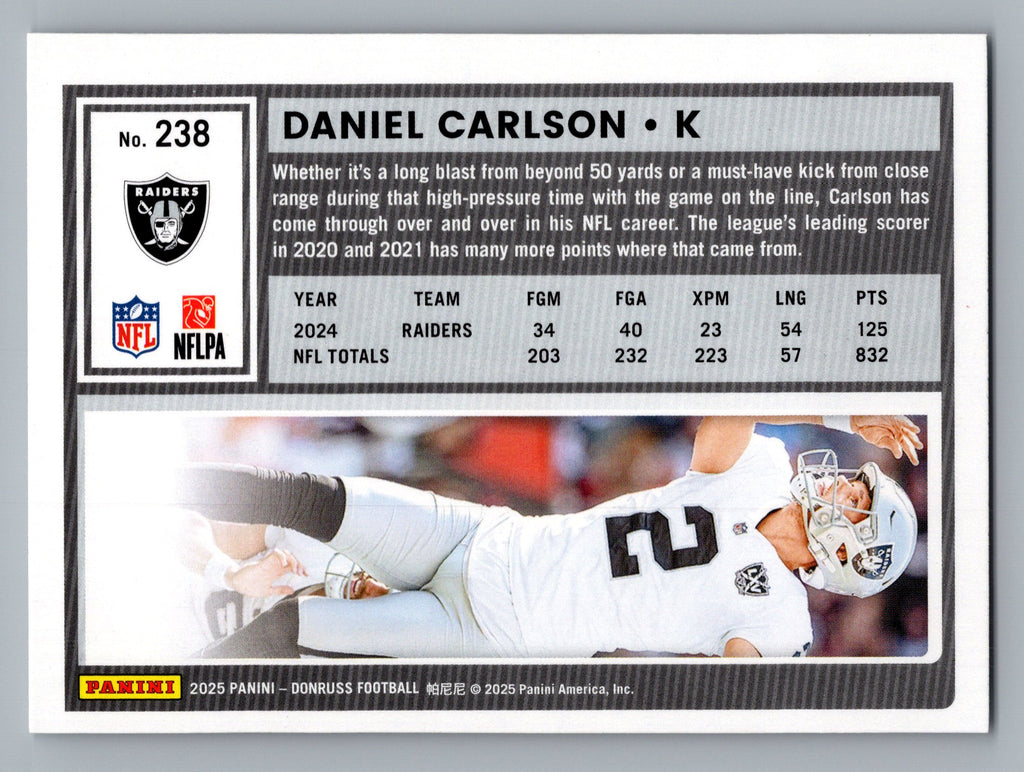 2025 Donruss #238 Daniel Carlson