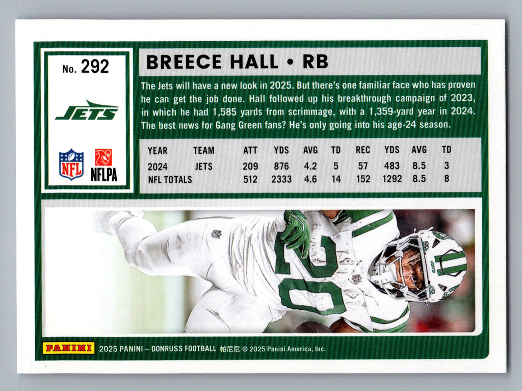 2025 Donruss #292 Breece Hall