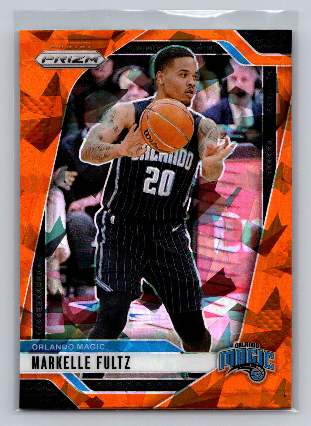 2024-25 Panini Prizm #199 Markelle Fultz Prizms Orange Ice