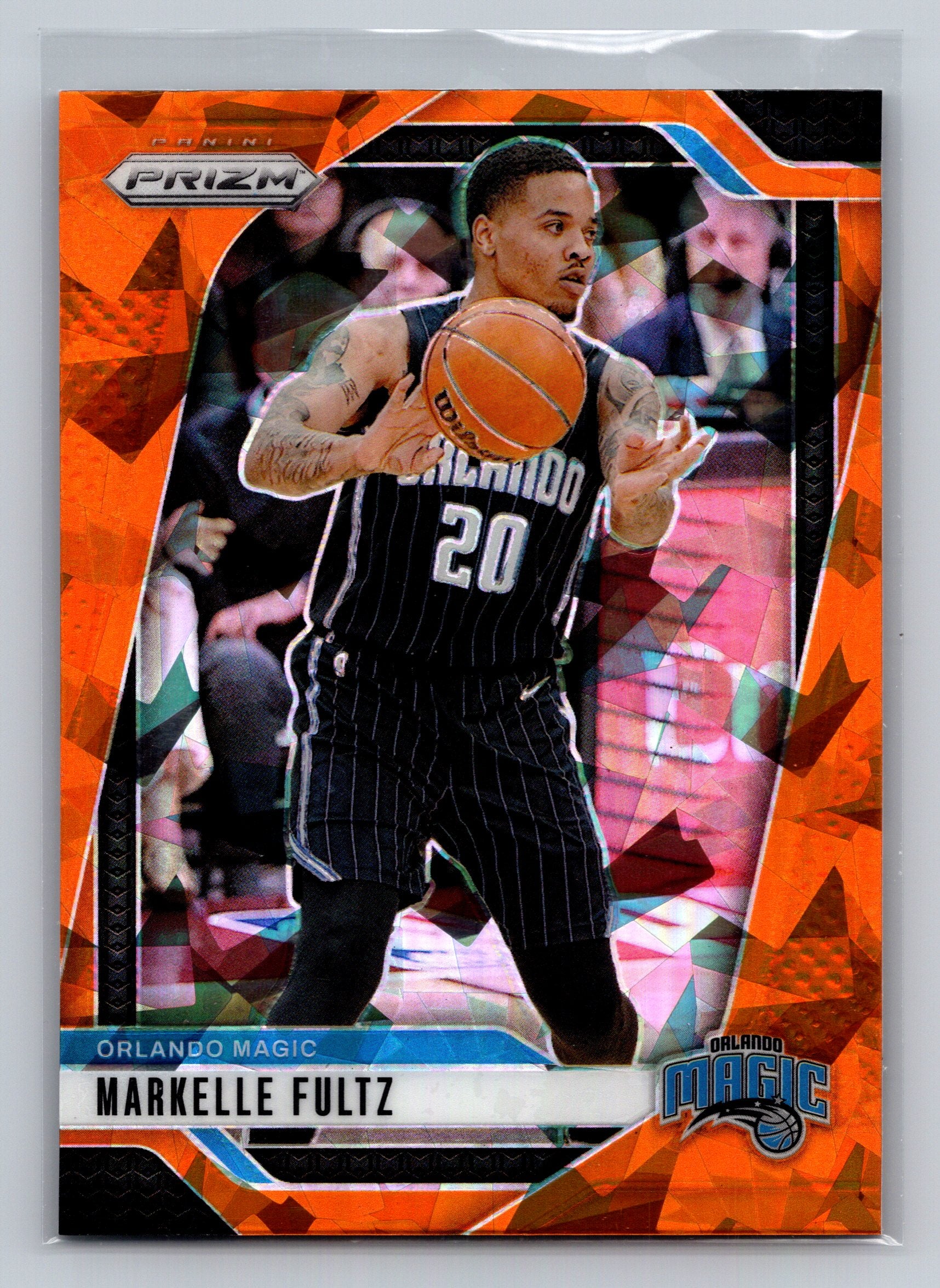2024-25 Panini Prizm #199 Markelle Fultz Prizms Orange Ice