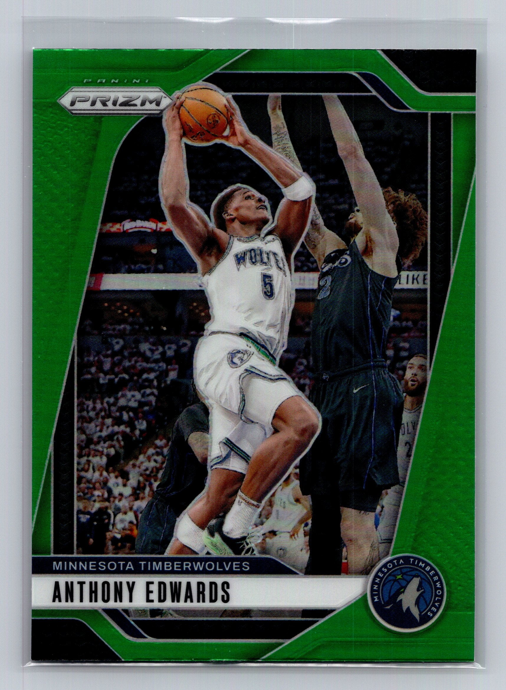 2024-25 Panini Prizm #100 Anthony Edwards Prizms Green