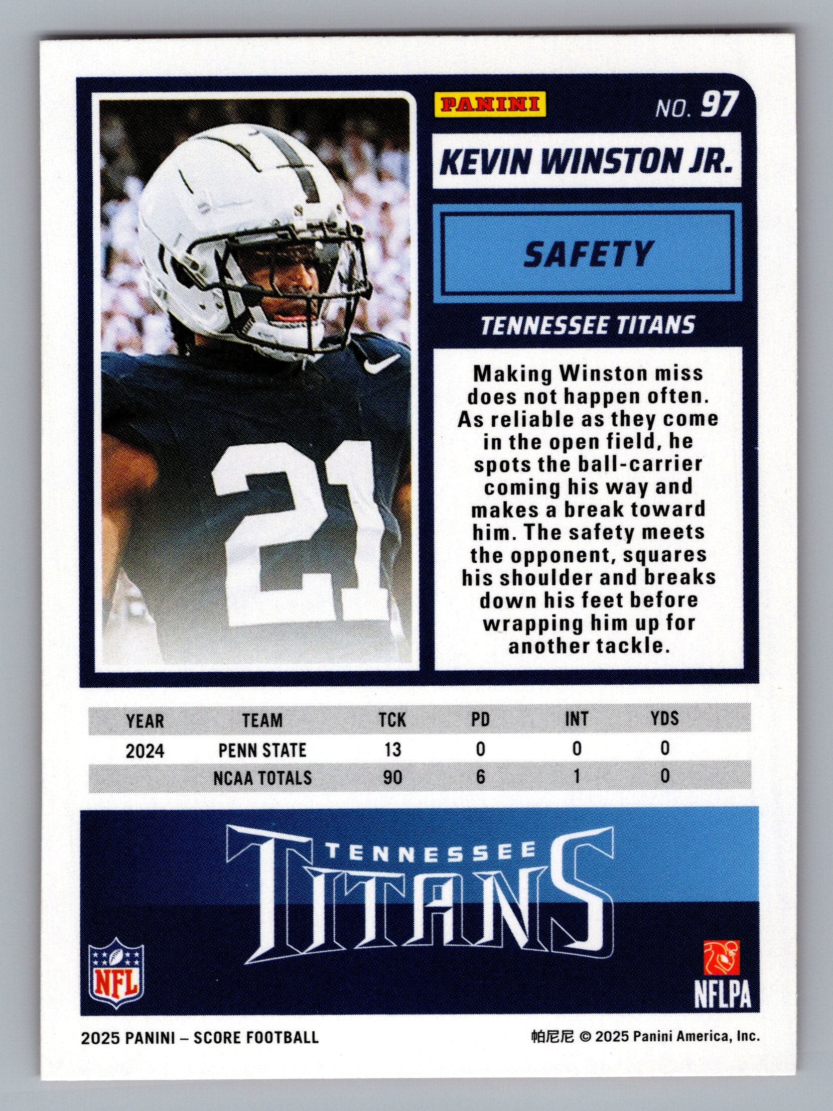 2025 Score-A-Treat #97 Kevin Winston Jr.