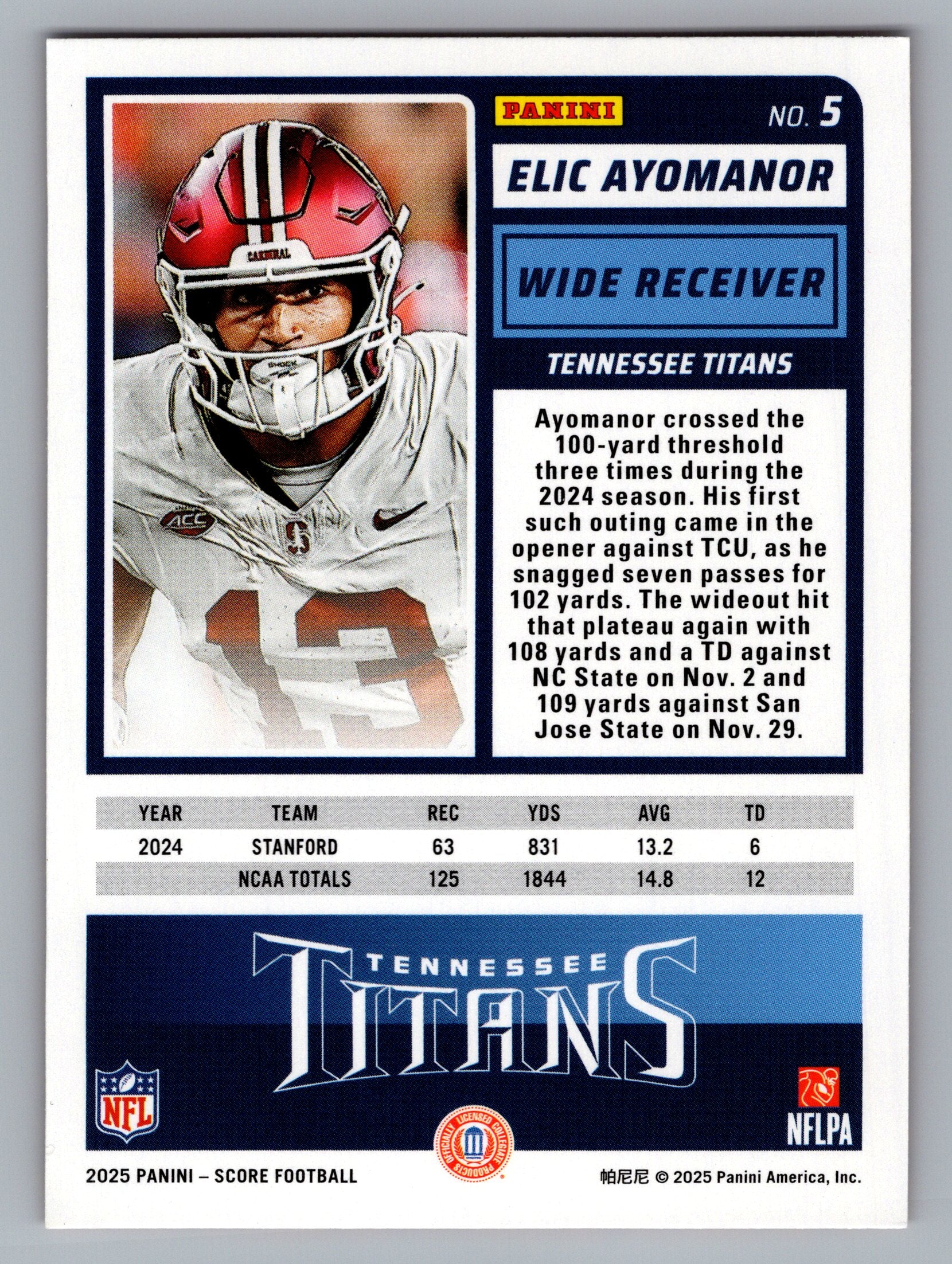 2025 Score-A-Treat #5 Elic Ayomanor