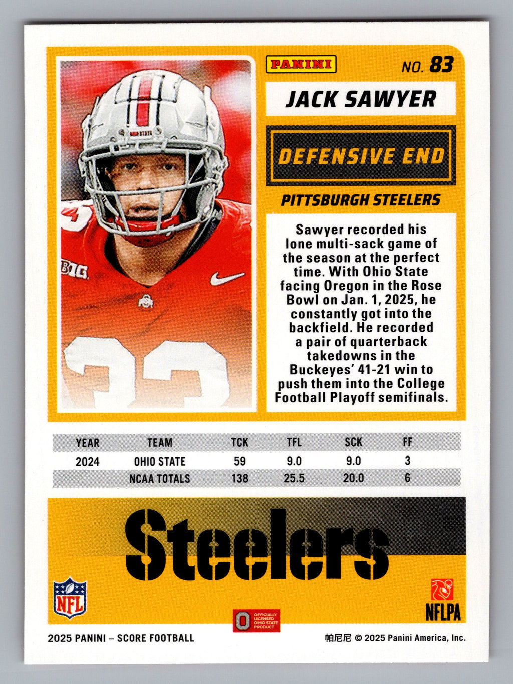 2025 Score-A-Treat #83 Jack Sawyer
