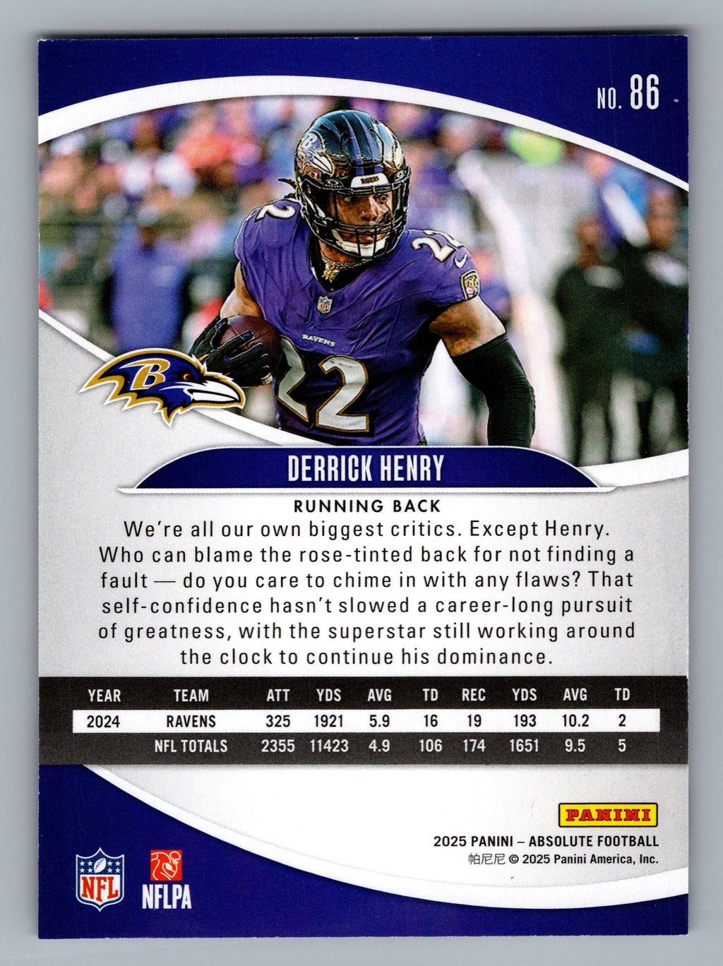 2025 Panini Absolute #86 Derrick Henry Retail