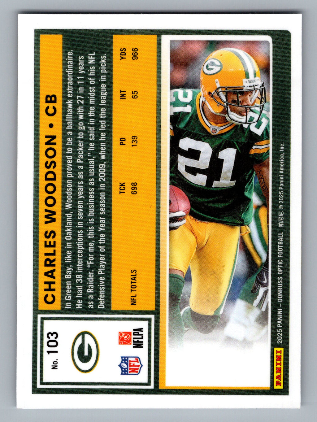 2025 Donruss Optic #103 Charles Woodson