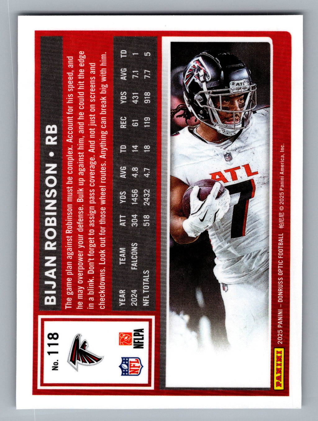 2025 Donruss #160 Bijan Robinson