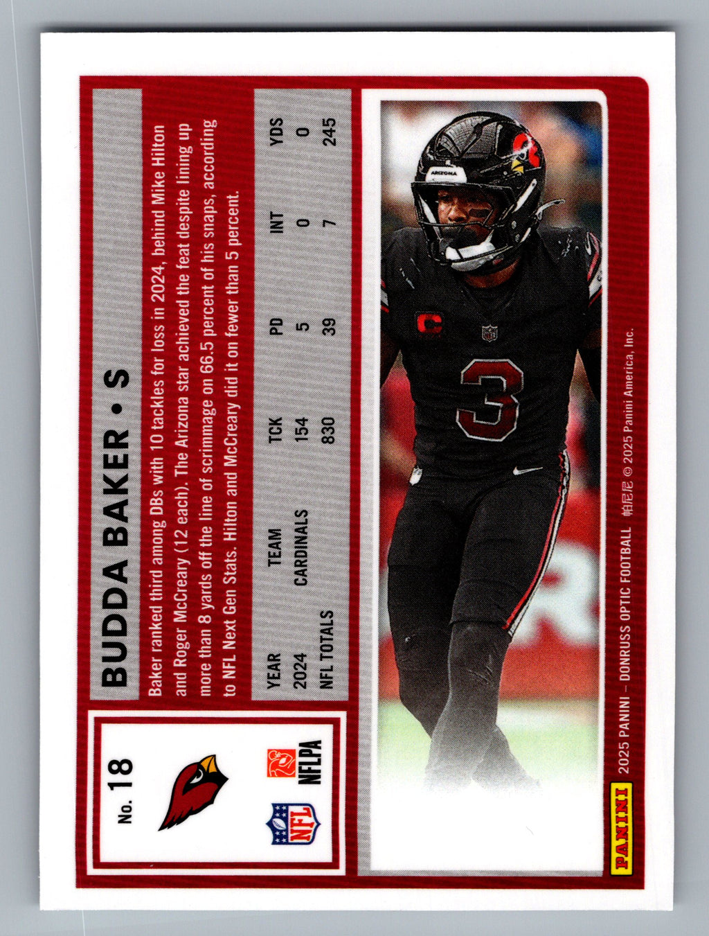 2025 Donruss Optic #18 Budda Baker