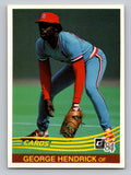1984 Donruss #475 George Hendrick