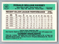 1984 Donruss #460 Ron Hassey