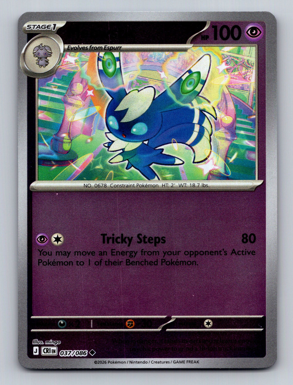 ME04: Chaos Rising #037/086 Meowstic