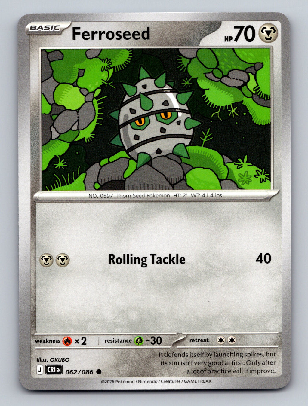 ME04: Chaos Rising #062/086 Ferroseed