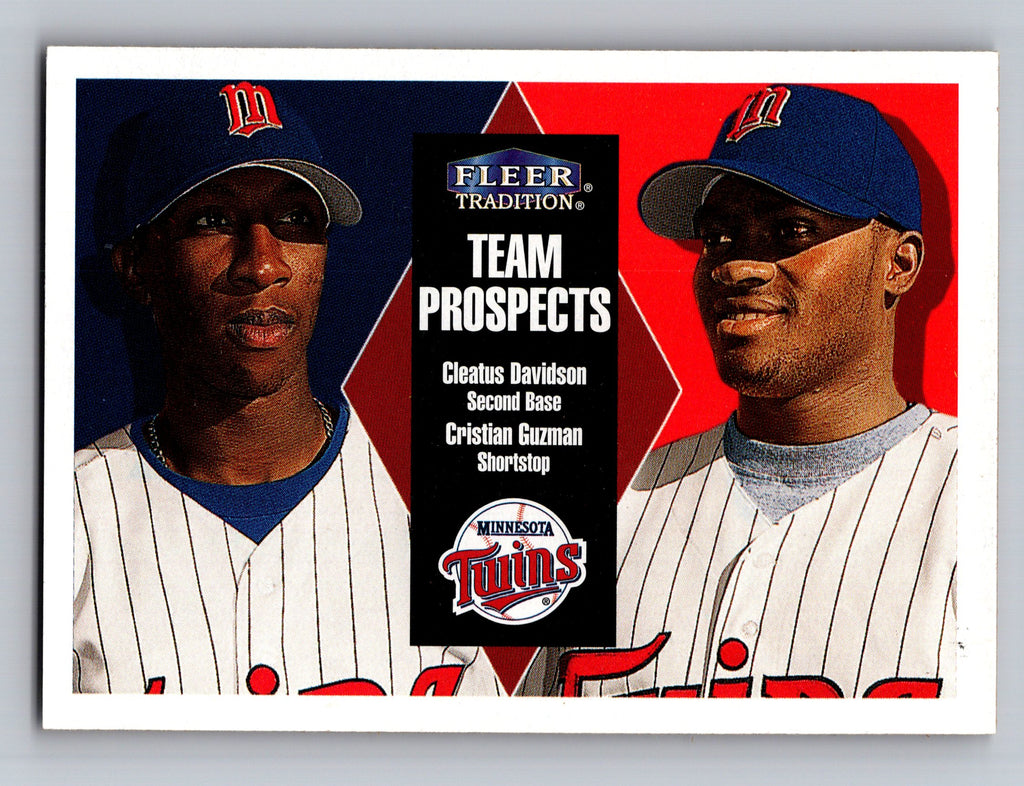 2000 Fleer Tradition Glossy #156 Cleatus Davidson / Cristian Guzman