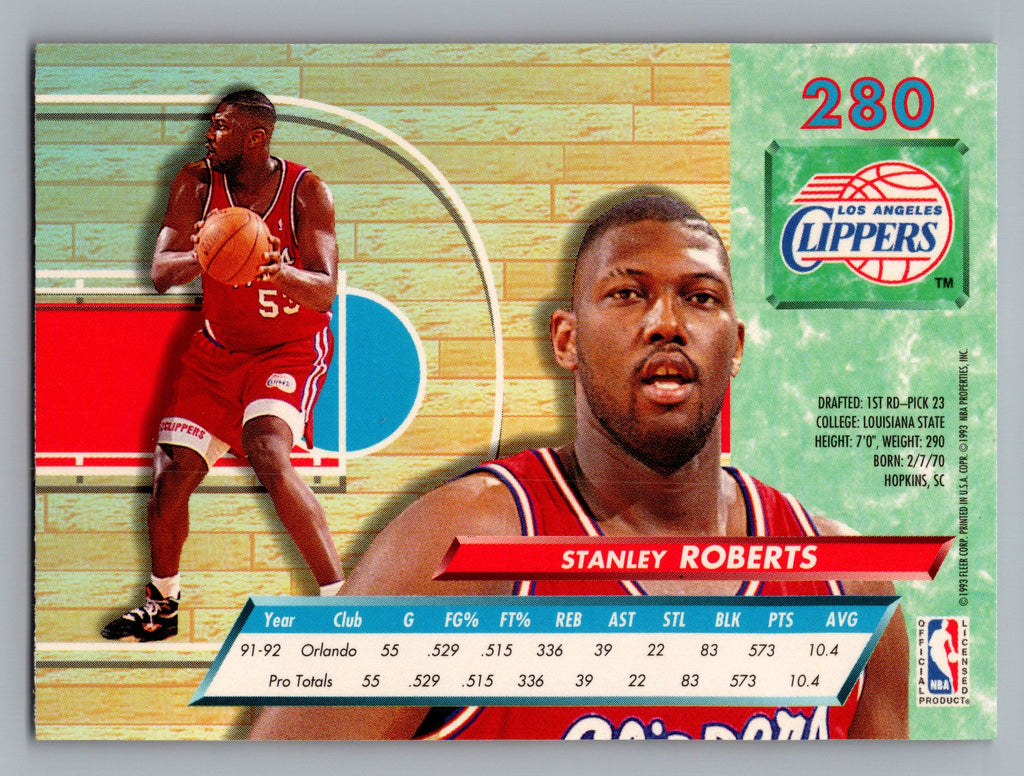 1992-93 Ultra #280 Stanley Roberts