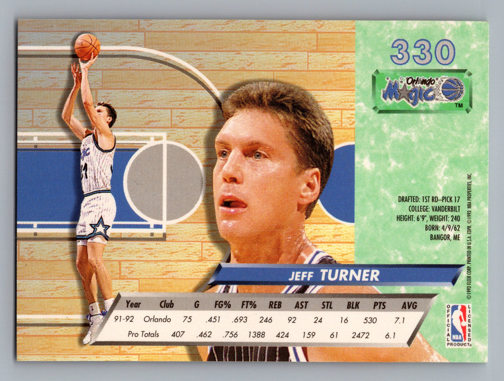 1992-93 Ultra #330 Jeff Turner