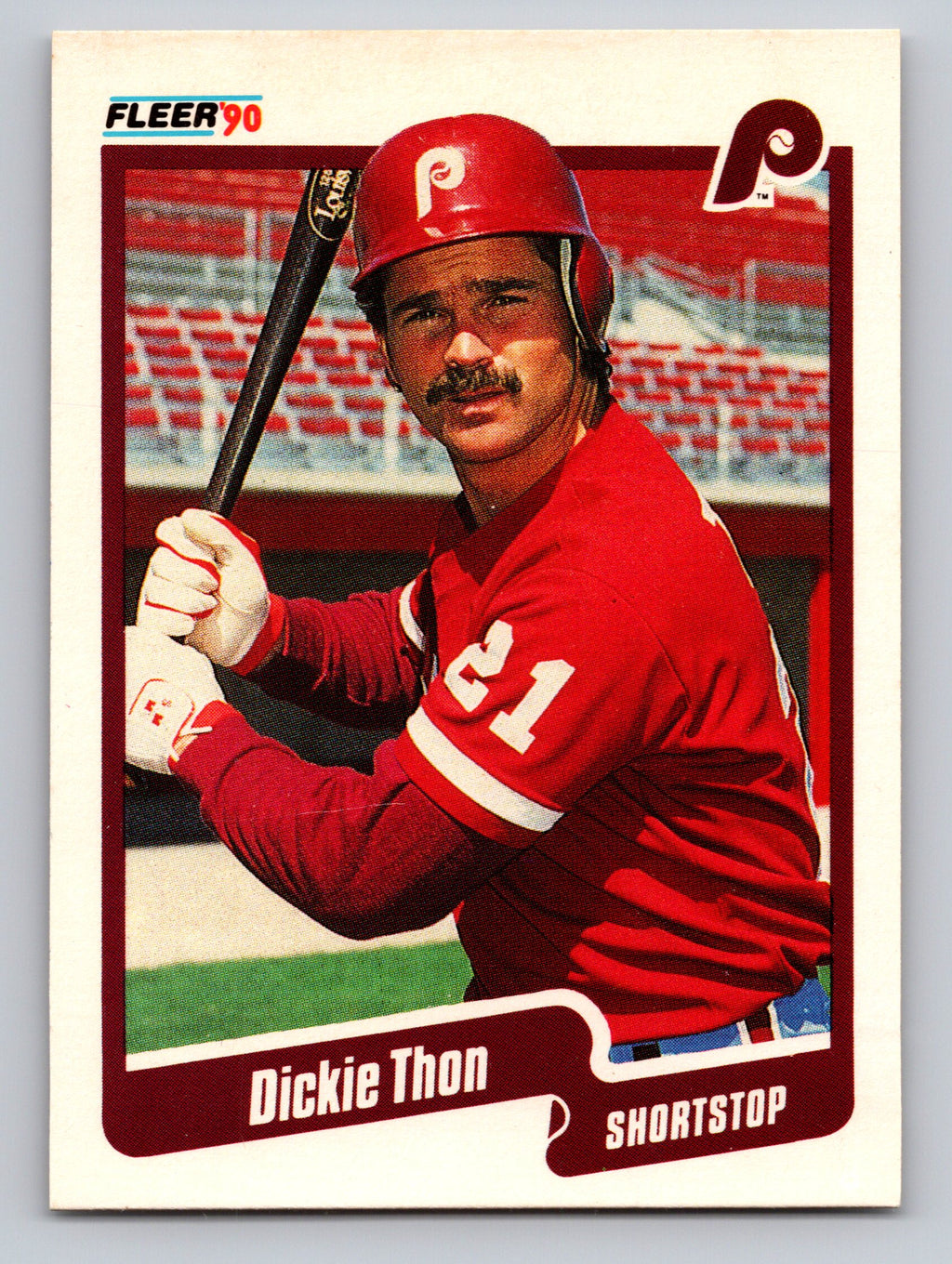 1990 Fleer #573 Dickie Thon