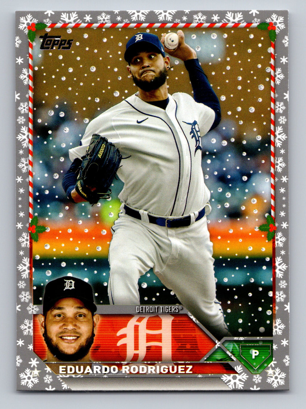 2023 Topps Holiday #H115 Eduardo Rodriguez Metallic
