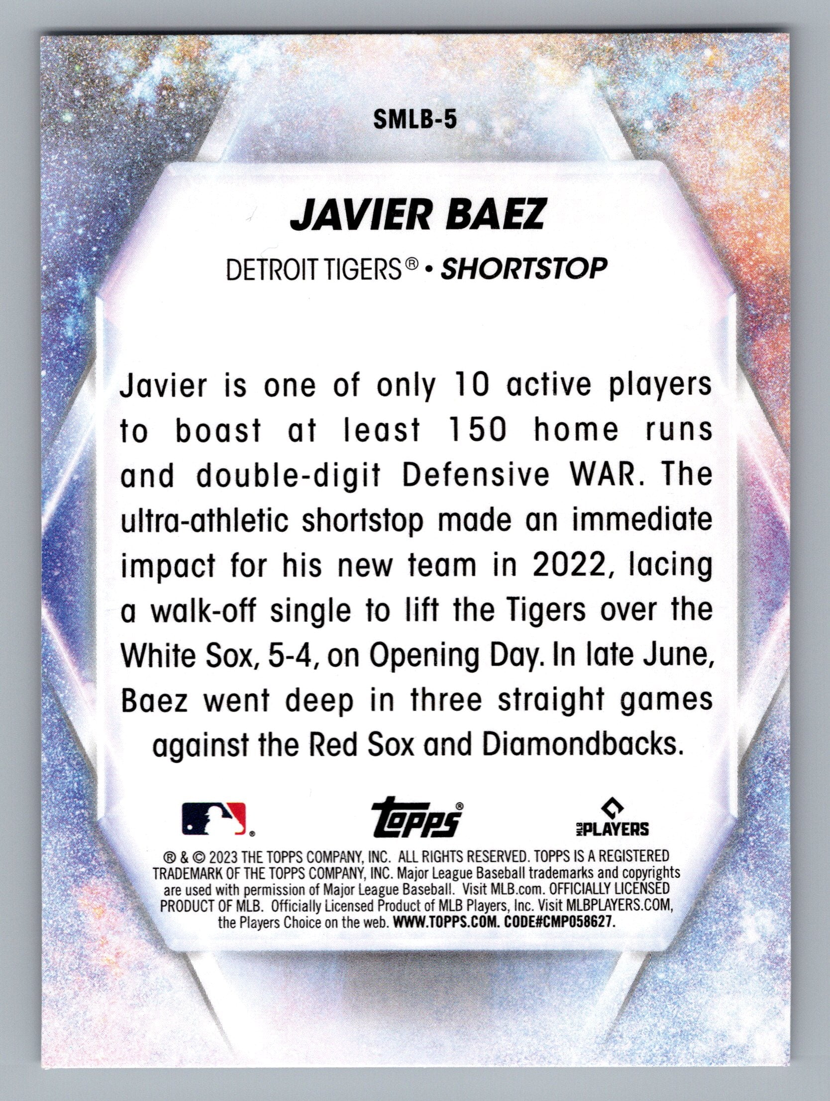 2023 Topps #SMLB-5 Javier Báez Stars of MLB