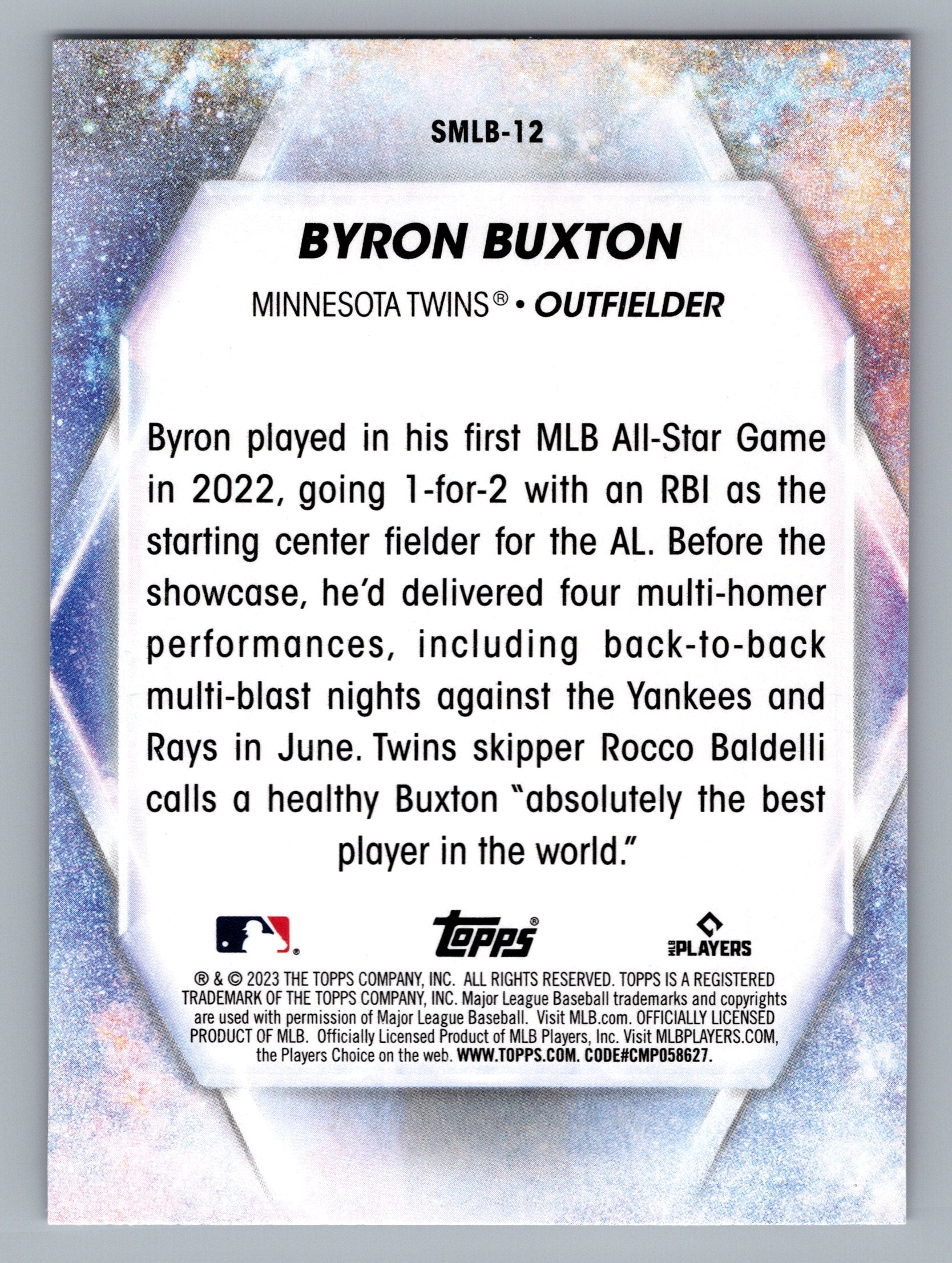 2023 Topps #SMLB-12 Byron Buxton Stars of MLB