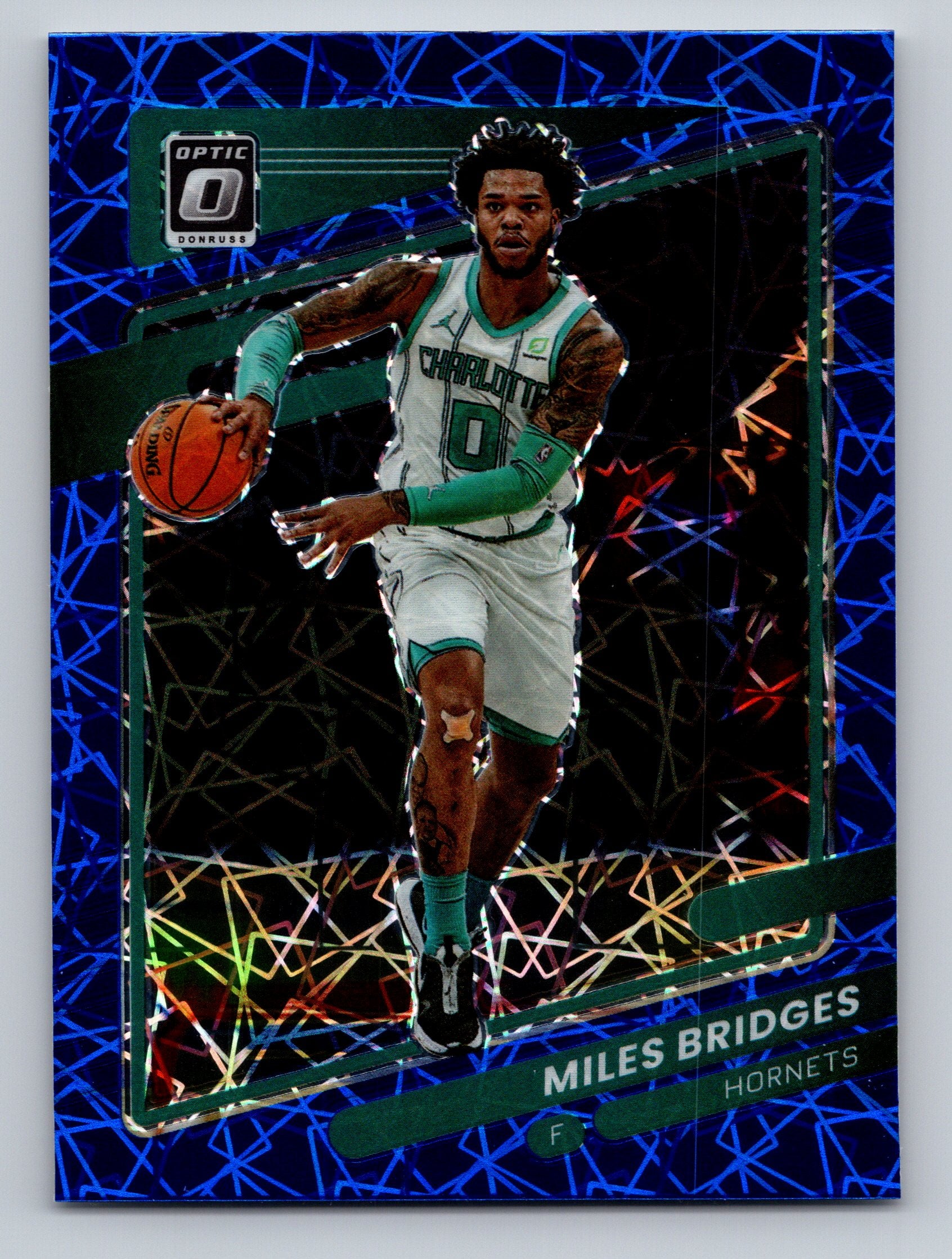 2021-22 Donruss Optic #107 Miles Bridges Blue Velocity