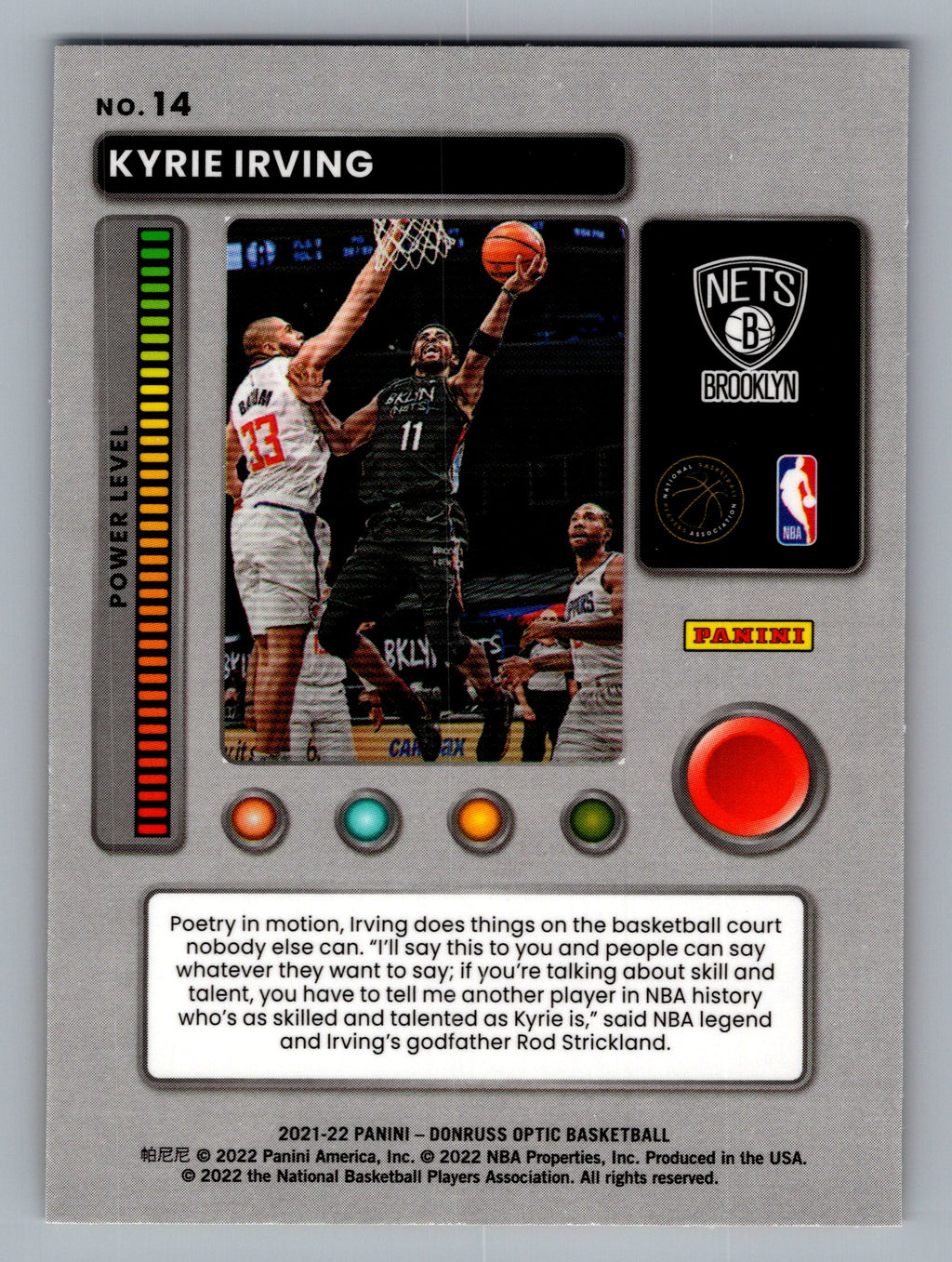 2021-22 Donruss Optic #14 Kyrie Irving T-Minus 3...2...1