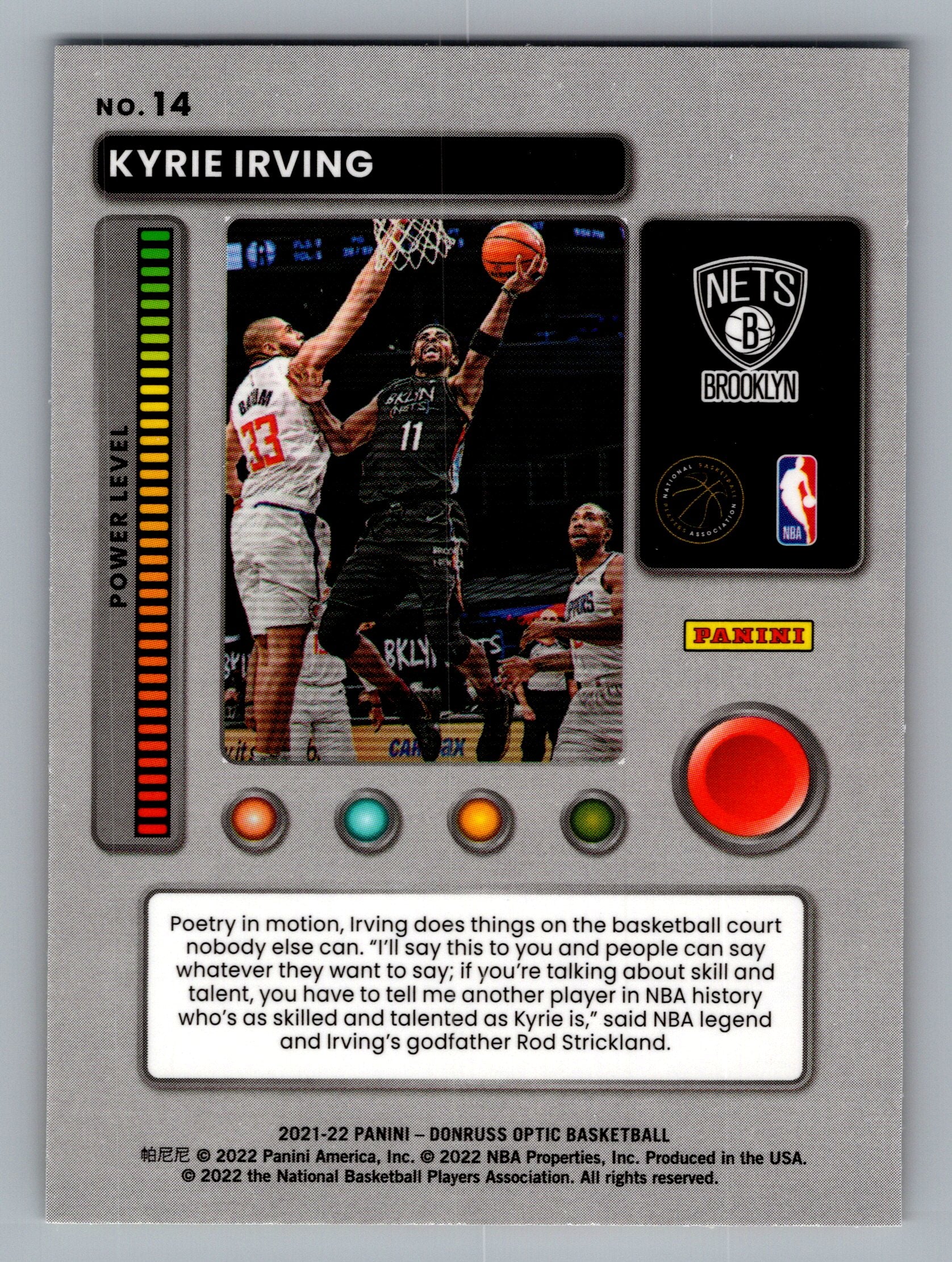 2021-22 Donruss Optic #14 Kyrie Irving T-Minus 3...2...1