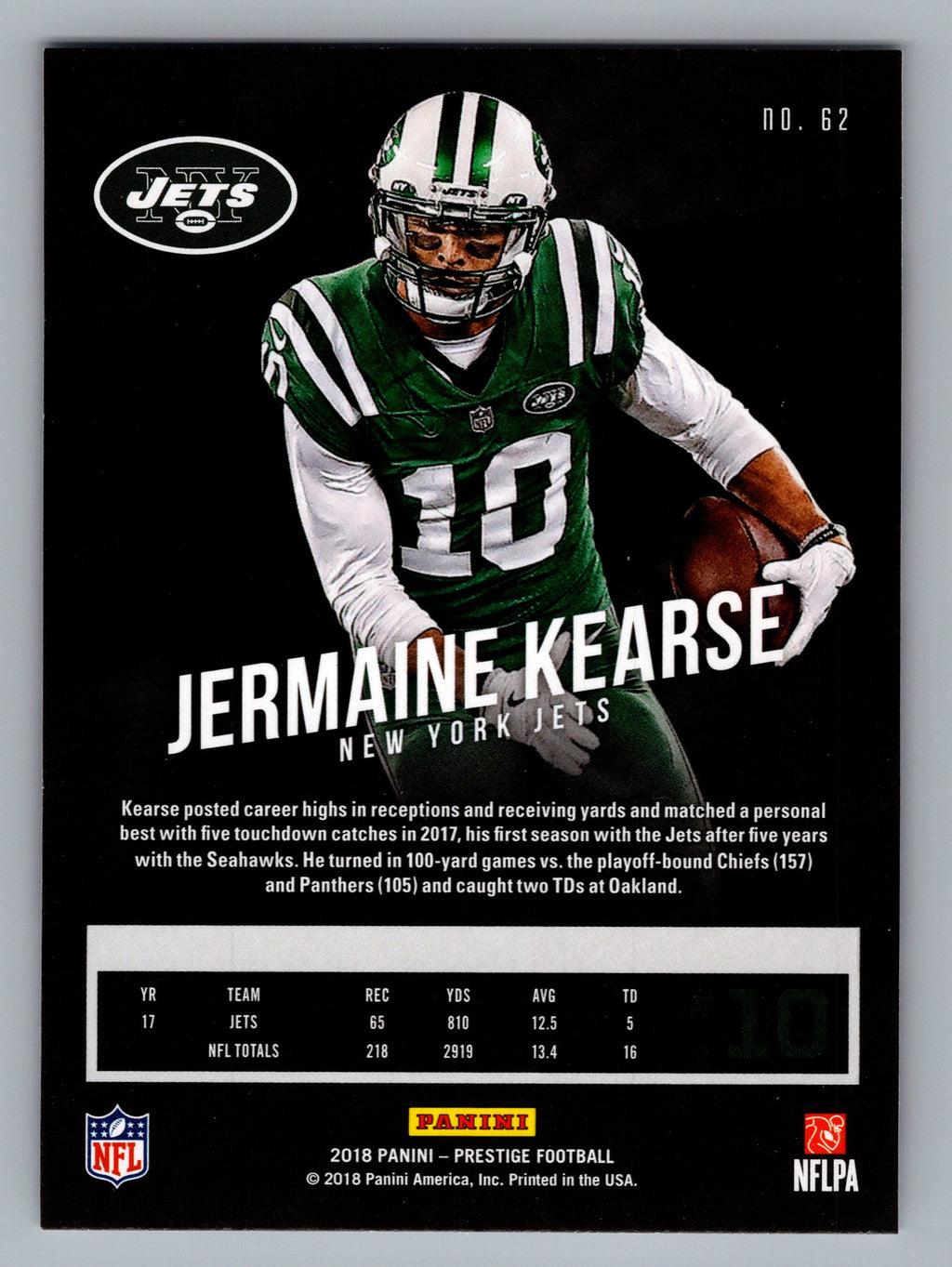 2018 Panini Prestige #62 Jermaine Kearse