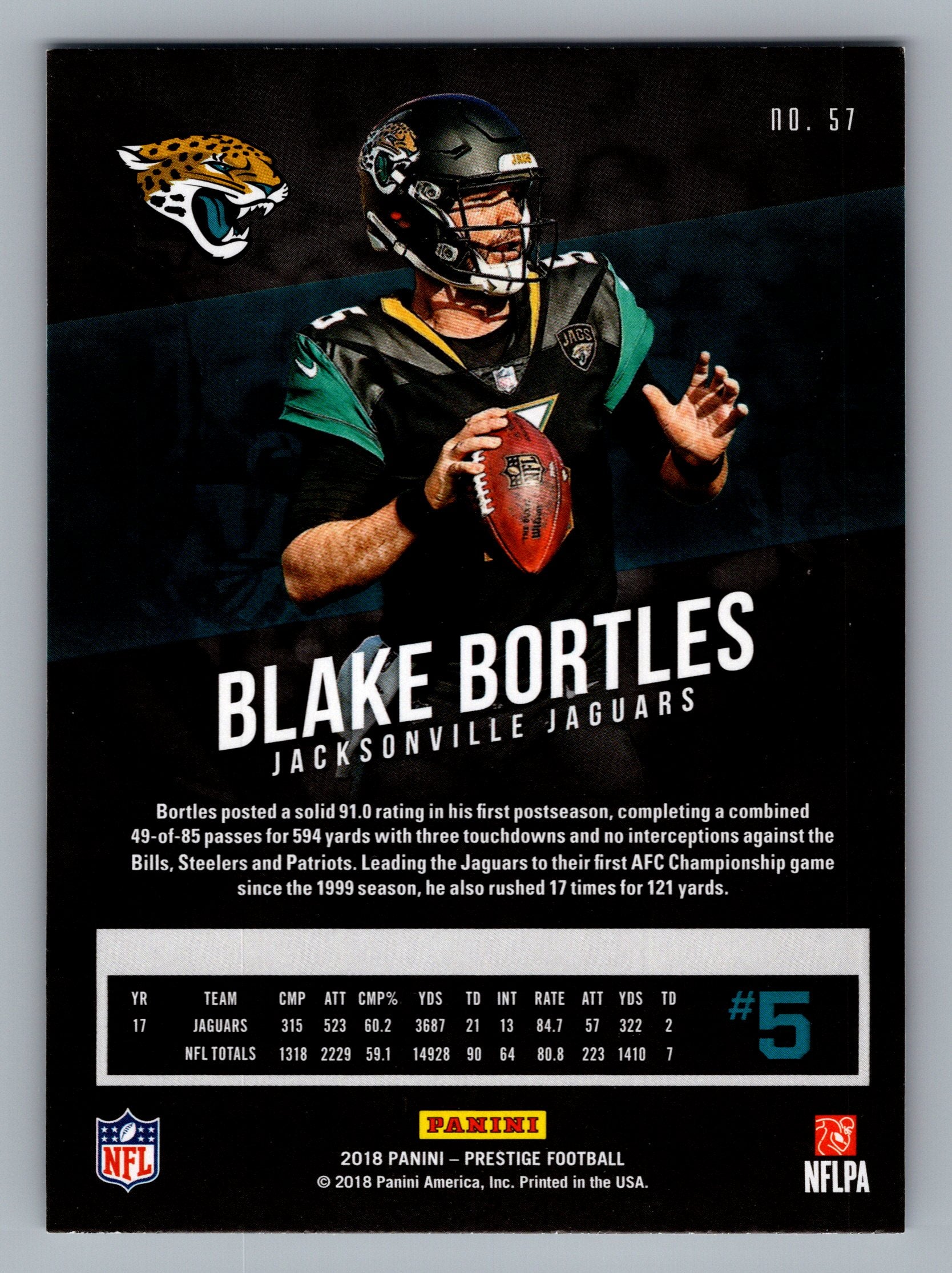 2018 Panini Prestige #57 Blake Bortles