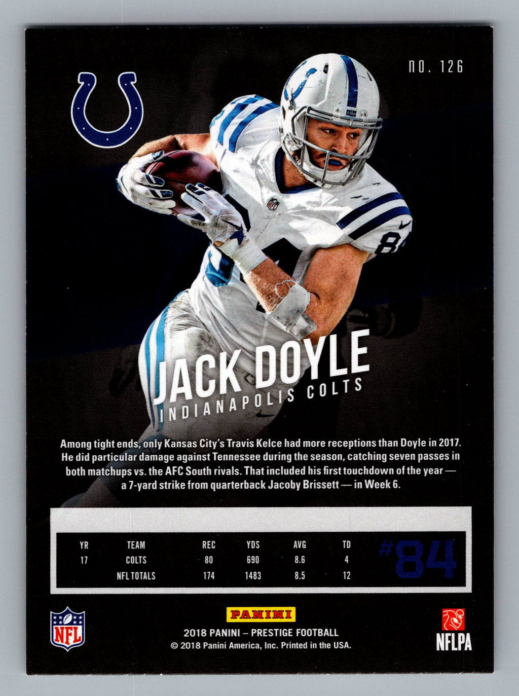 2018 Panini Prestige #126 Jack Doyle