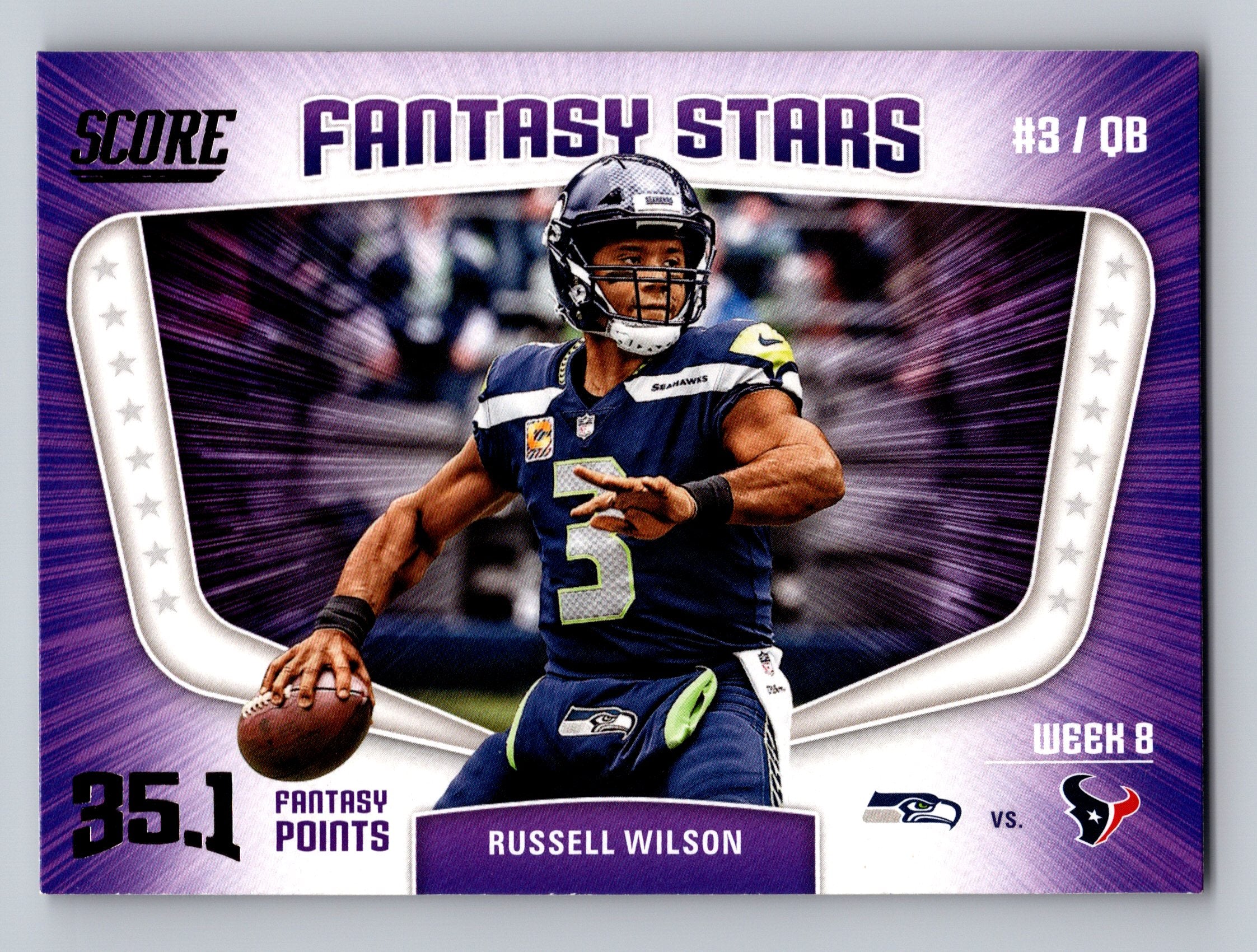 2018 Score #12 Russell Wilson Fantasy Stars