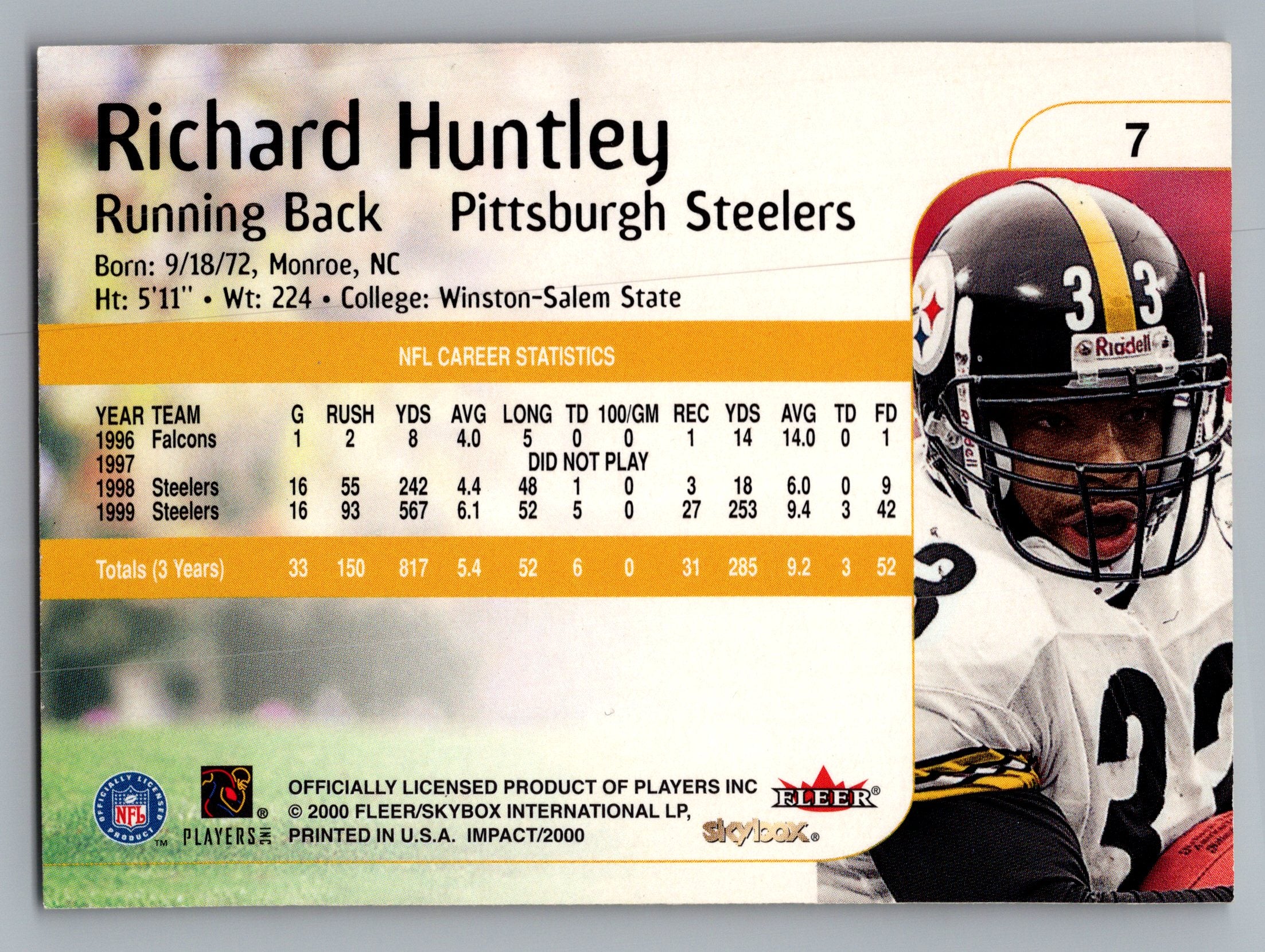 2000 Impact #7 Richard Huntley