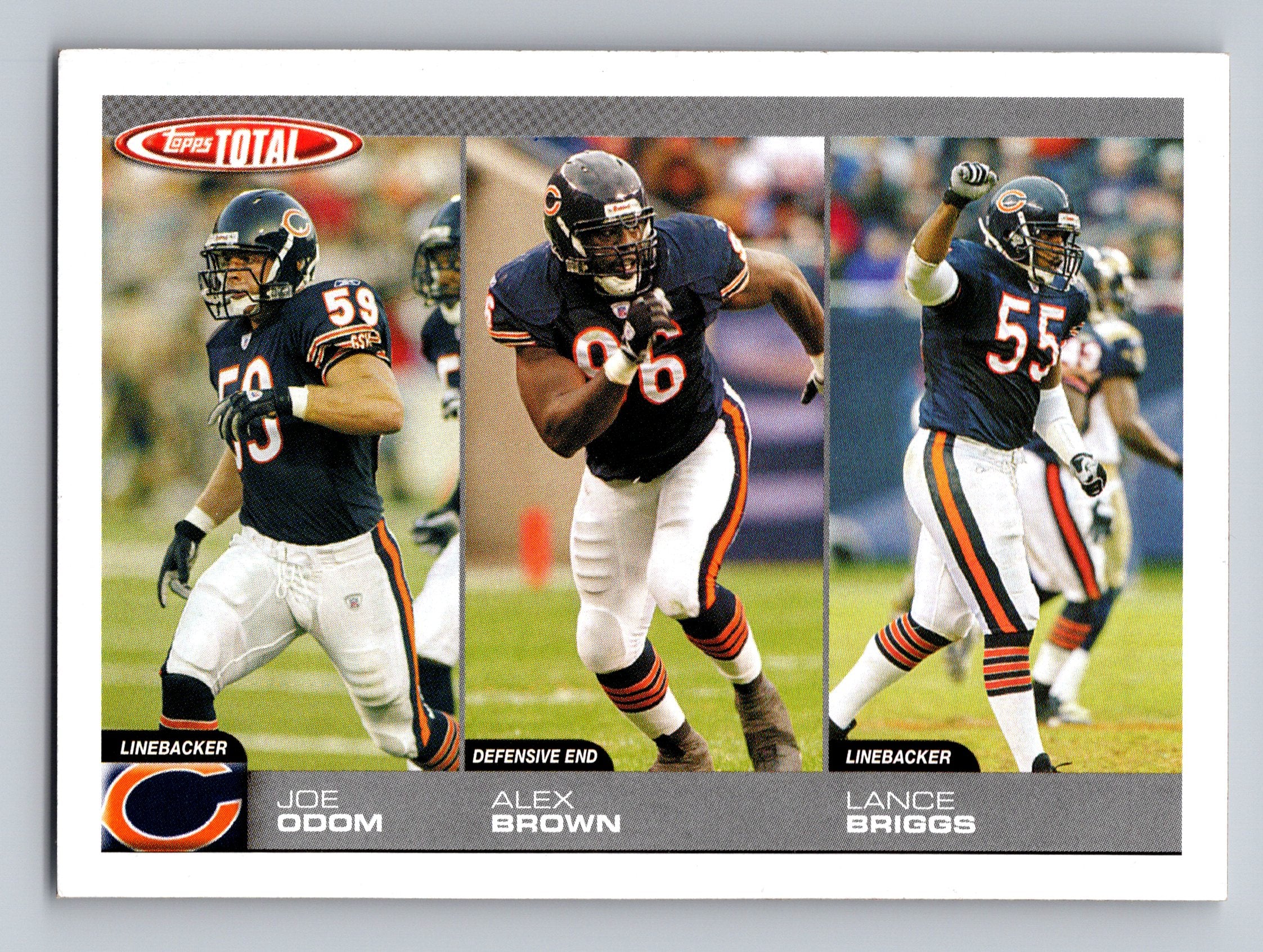 2004 Topps Total #282 Joe Odom / Alex Brown / Lance Briggs